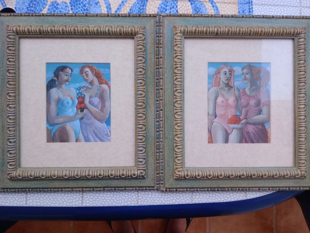 2 cuadros: amor y fraternidad femenina