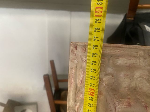 Cuadro vintage con marco beige