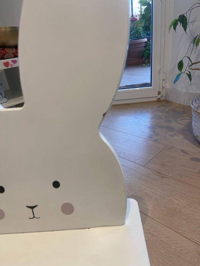 Silla conejo infantil madera