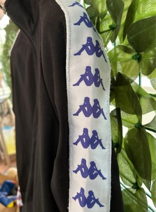 Felpa Kappa Unisex nera Tg S