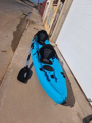 Kayak Cambridge de pesca 2+1 plazas y 4 cañeros