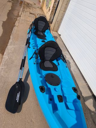 Kayak Cambridge de pesca 2+1 plazas y 4 cañeros