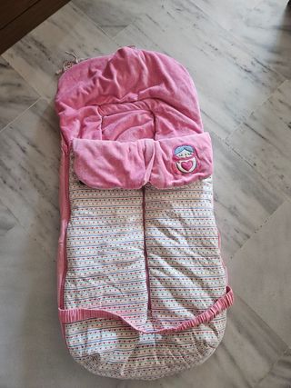 Saco bebé invierno rosa