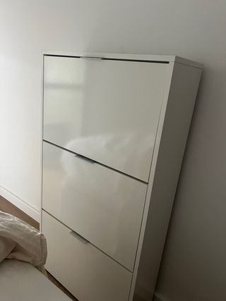 Zapatero Conforama 3 puertas blanco