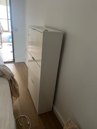 Zapatero Conforama 3 puertas blanco