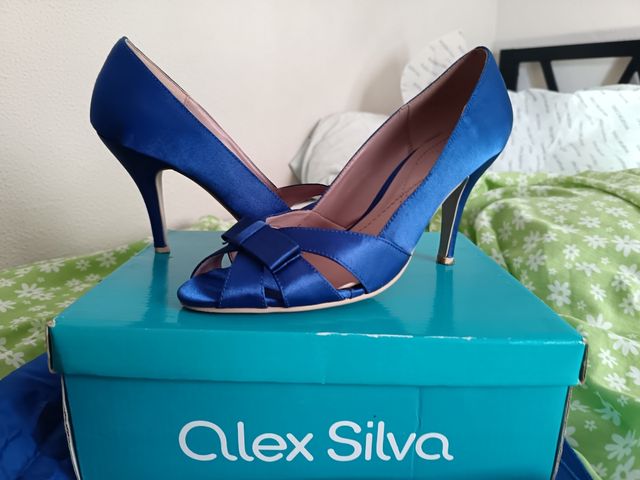 Tacones azul Alex Silva