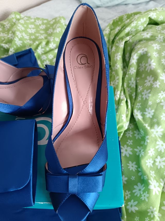 Tacones azul Alex Silva