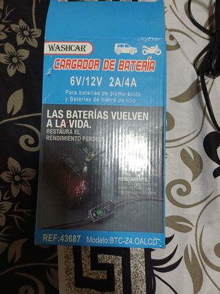 Cargador Batería 6V/12V 2A/4A Washcar