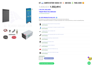 Kit Solar Camper Victron 1600VA