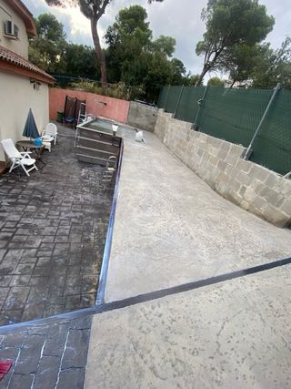 Hormigón impreso pavimento