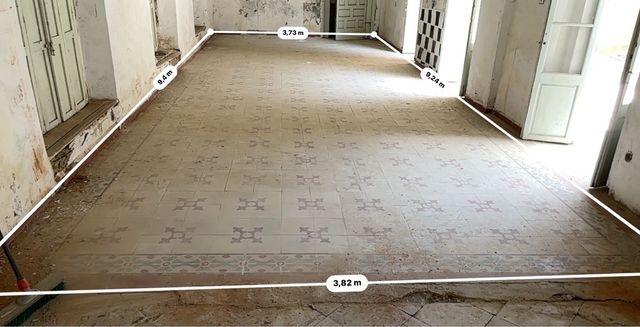 Suelo hidráulico antiguo