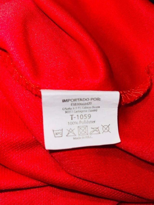 Camiseta ElPozo roja y amarilla XL