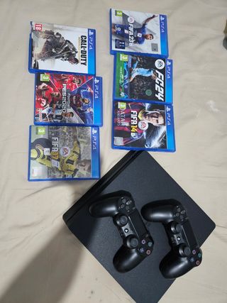 PS4 (PlayStation 4) + 6 juegos