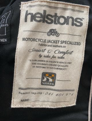 Cazadora moto cuero Helstons