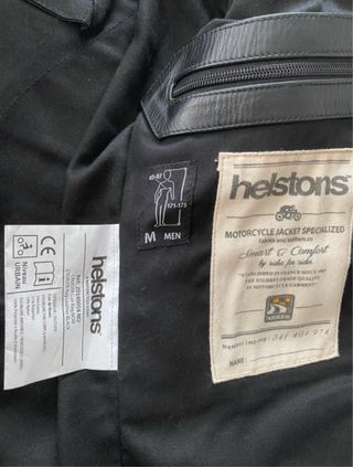 Cazadora moto cuero Helstons