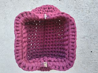 Clutch bag fatta a mano color Bordeaux