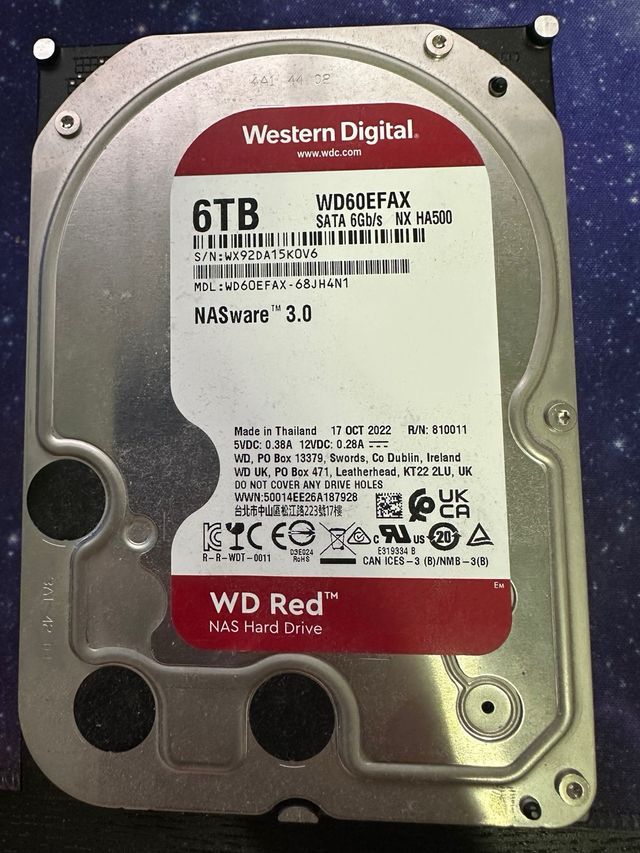 Disco Duro WD Red 6TB 15K0V6