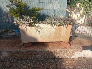 Macetero piedra beige