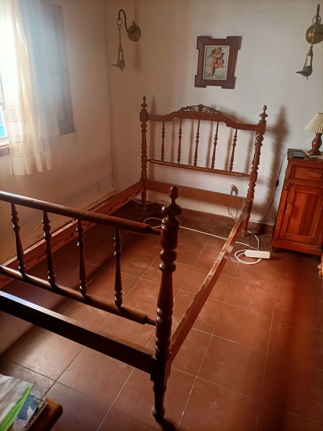 Cama antigua madera 120x180cm