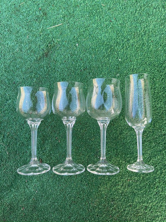 Juego de 4 copas de cristal