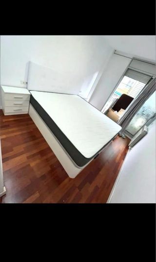 Canapé cama 90 - marrón y gris