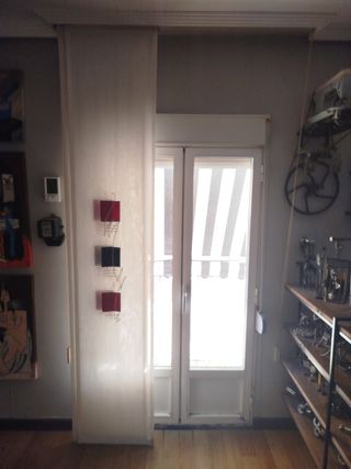 Cortina Panel Japones - Rojo y Blanca