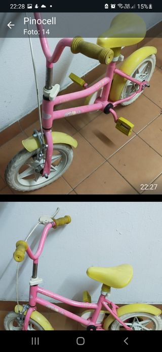 Bicicletta bimba rosa