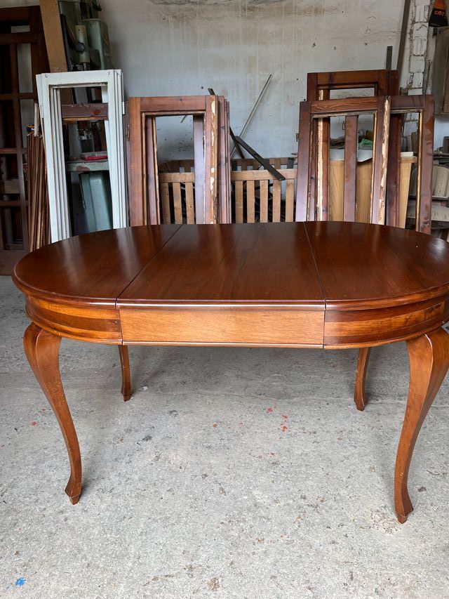 Tavolo allungabile legno marrone - Ø90cm