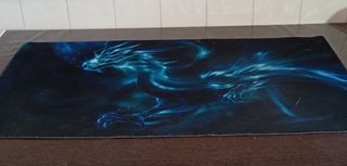 GANGA!!! ALFOMBRILLA GAMING MAXLVL XL DRAGON AZUL