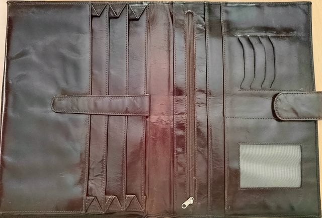Cartera Piel Marrón Portadocumentos