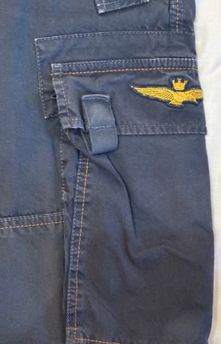 Bermudas Aeronautica Militare azul marino