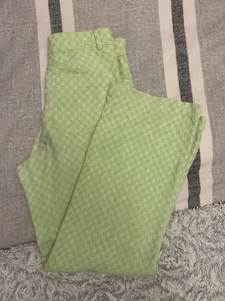 Pantalones Zara cuadros verdes