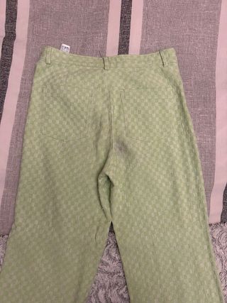 Pantalones Zara cuadros verdes