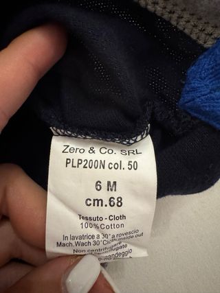 Polo manica lunga neonato Zero & Co. 6M