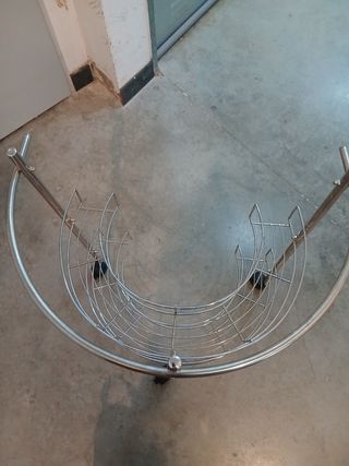 Estantería baño metal cromada