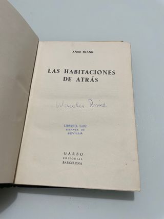 Las habitaciones de atrás. El Diario de Anne Frank