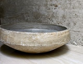 Lavabo artesanal  GRIS o OCRE piedra