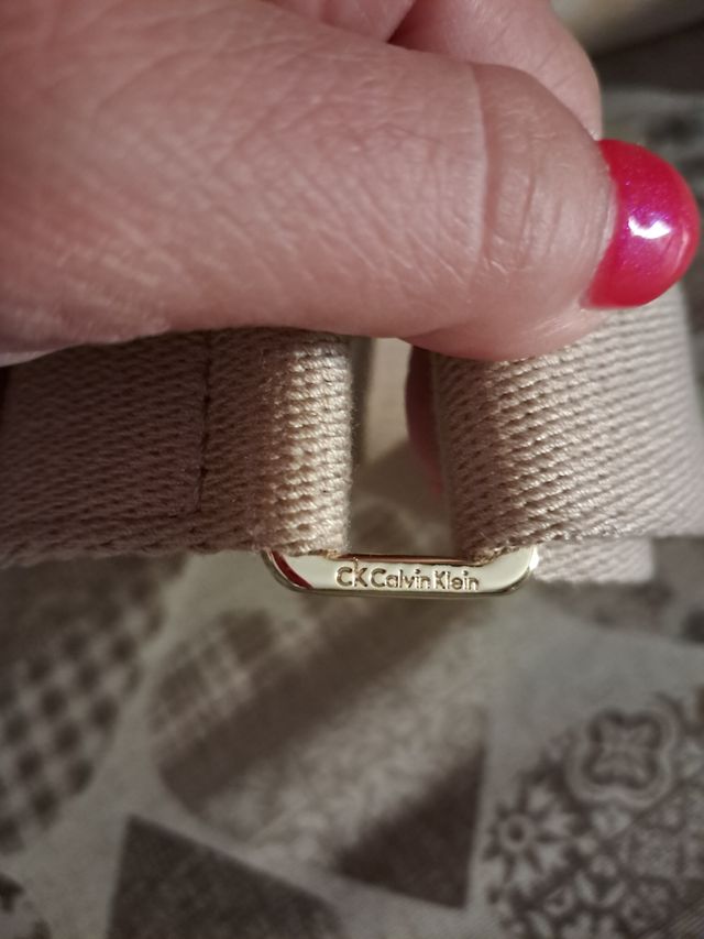 Tracolla per borsa Calvin Klein beige