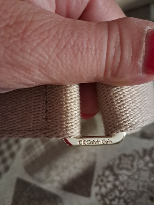 Tracolla per borsa Calvin Klein beige