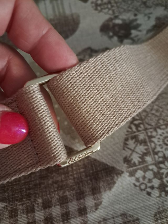 Tracolla per borsa Calvin Klein beige