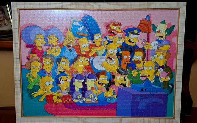 Puzzle Los Simpsons enmarcado