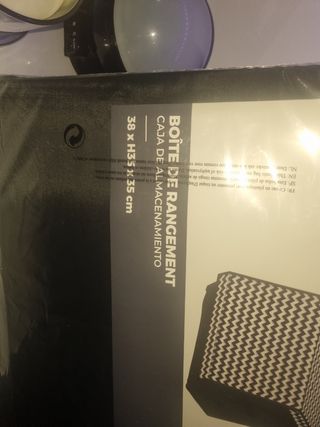 Caja almacenaje tela 38xH35x35cm