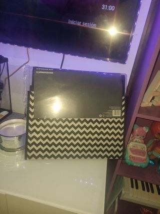 Caja almacenaje tela 38xH35x35cm