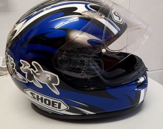 Casco moto Shoei azul - Impecable
