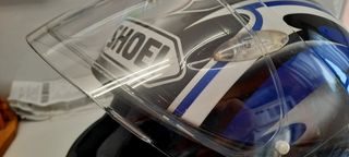 Casco moto Shoei azul - Impecable