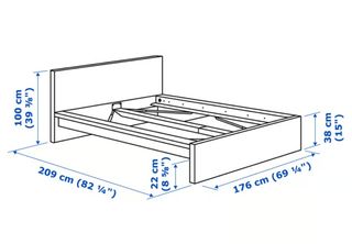 Cama gris madera