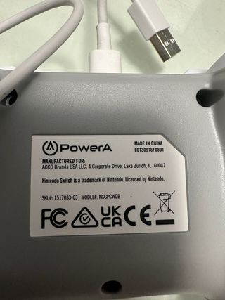 Mando PowerA Nintendo Switch Blanco 517033