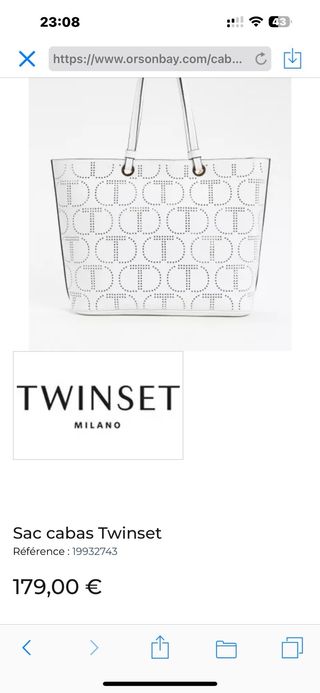 Bolso TWINSET blanco