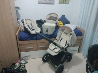 Carrito bebé 3 piezas beige
