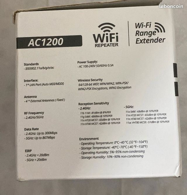 Repetidor WiFi FENVI AX1500